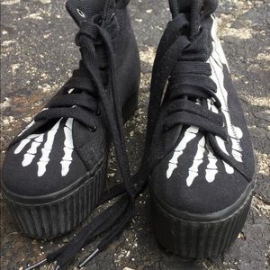 Jeffrey Campbell Skeleton Platform Sneaks
